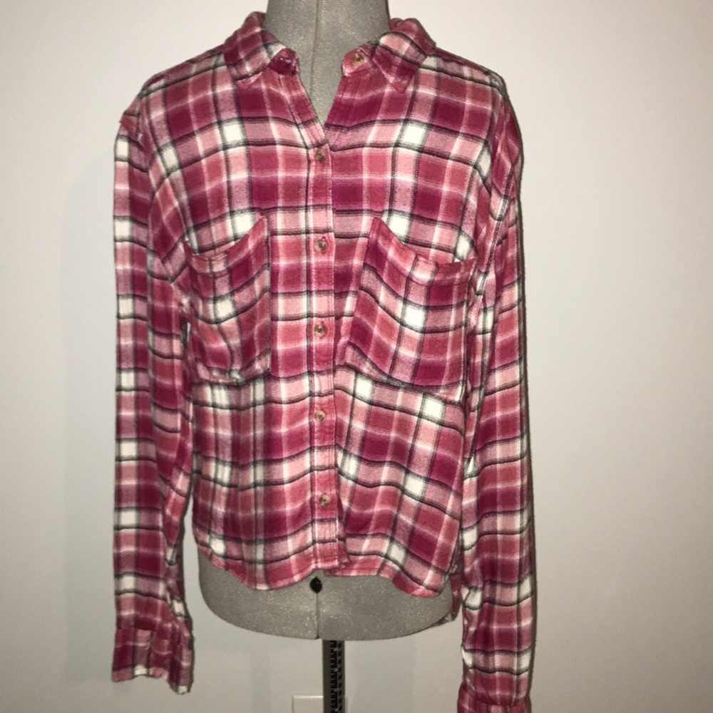 S f21 pinkish/reddish flannel